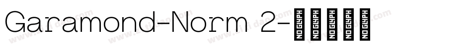 Garamond-Norm 2字体转换